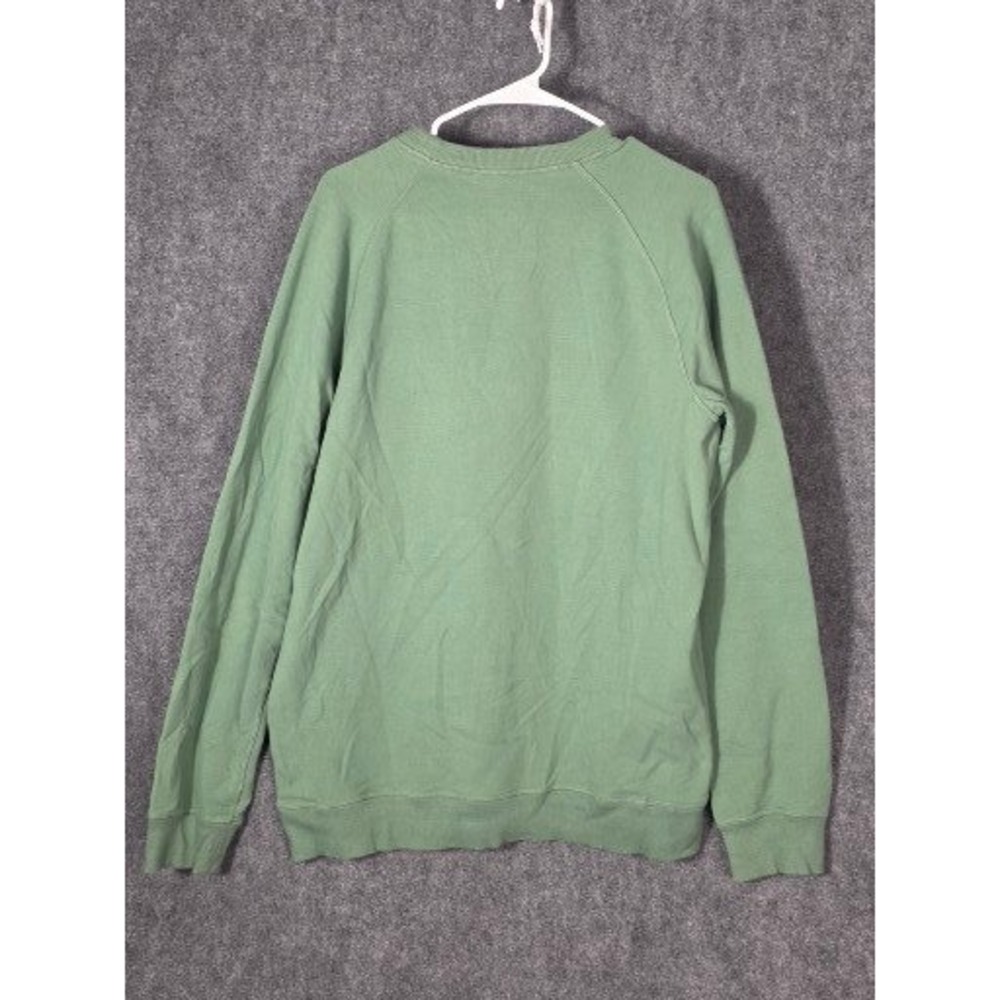 LL Bean Mens Graphic Crewneck Sweatshirt Sage Green Freeport Maine M Tall 515601 - Picture 2 of 9